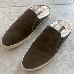 Vince slide shearling lined sneakers